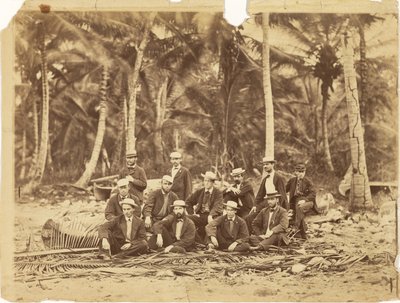 [Kaptenlöjtnant Thomas O. Slefridge och medlemmar av Darién-expeditionen, Isthmus Darién (Panama)] av Timothy H. OSullivan