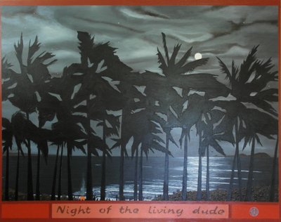 Night of the living dude, 2012, olja på duk av Timothy Nathan Joel