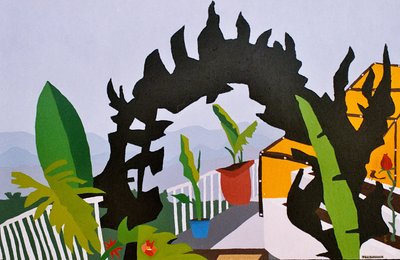 Entrén, 2006, olja på duk av Timothy Nathan Joel