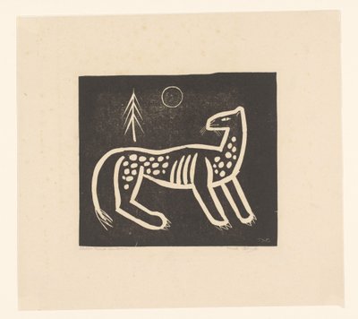 Tiger av Tinus van Doorn (signed by artist)