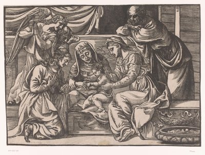 Saint Catherines mystiska äktenskap av Titiaan