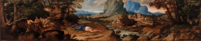 Sovande herde av Titian (Tiziano Vecellio)