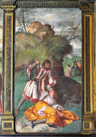 Den svartsjuka mannens mirakel av Titian (c.1488 1576)