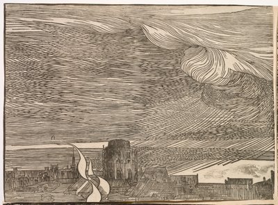 Faraos armés nedsänkning i Röda havet av Titian (c.1488-1576)