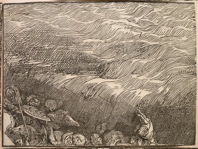 Die Versenkung der Armee des Pharao im Roten Meer von Titian (c.1488-1576)