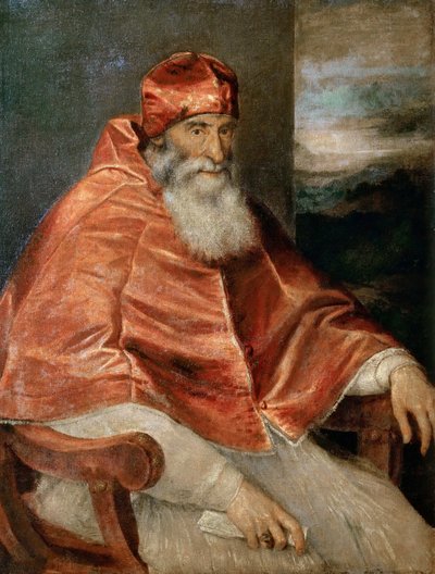 Porträtt av påven Paul III. av Titian