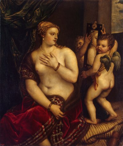 Venus med en spegel, 1560 av Titian,
