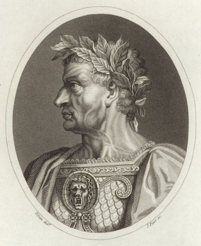 Galba Caesar, romersk kejsare av Tiziano Vecelli