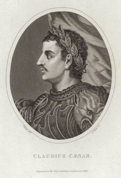 Porträtt av Claudius Caesar av Tiziano Vecelli