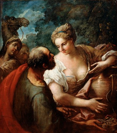 Rebecka vid brunnen, 1500-talet av Tiziano Vecelli