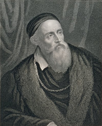 Självporträtt, graverat av William Holl (1807-71), publicerat av William Mackenzie av Tiziano Vecelli