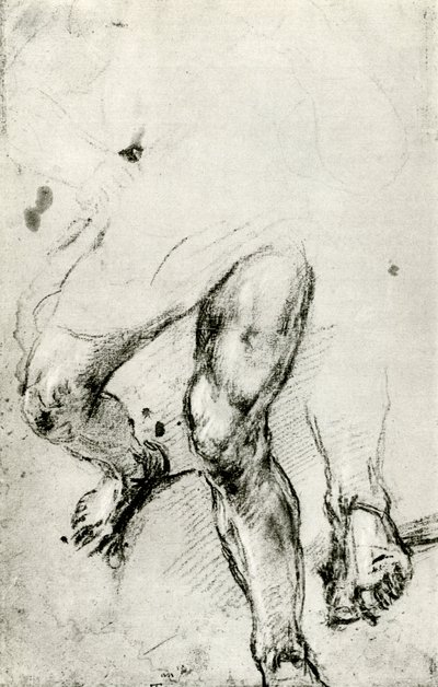 Studie för St Lawrences martyrskap i Venedig, c1550, 1937 av Tiziano Vecelli