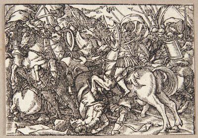 M. Decius leder romarna i striden mot latinerna av Tobias Stimmer