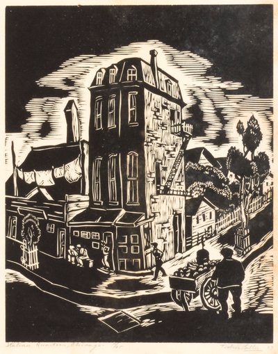 Italienska kvarteren, Chicago av Todros Geller
