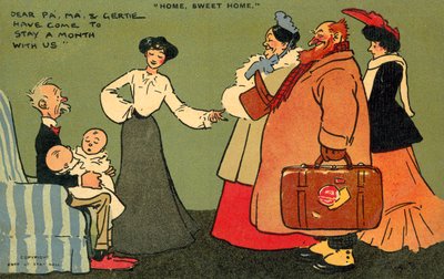 Home, Sweet Home (chromolitho) av Tom Browne