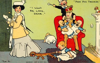 I wont be long Dear (chromolitho) av Tom Browne