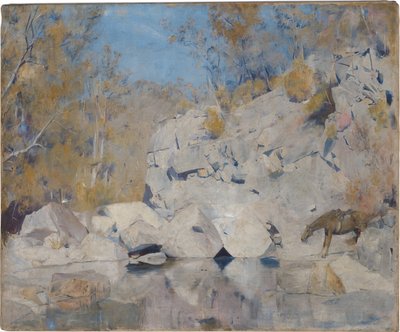 I ett hörn på Macintyre, 1895 av Tom Roberts