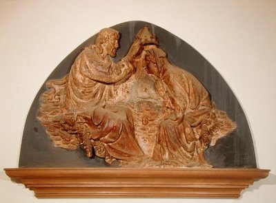 Jungfruns kröning (marmor) av Tomasso (attr. to) Masaccio
