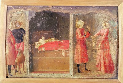Historien om den helige Julian (tempera på tavla) av Tommaso Masaccio