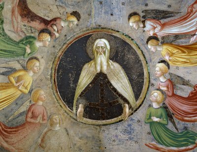 Evige fader omgiven av änglar av Tommaso Masolino da Panicale