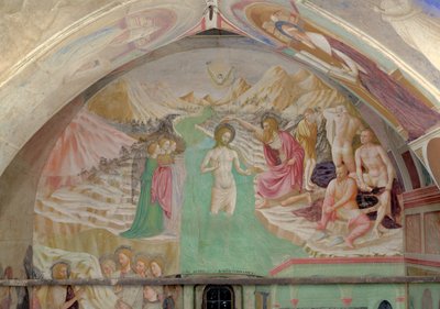 Kristi dop, från Johannes Döparens livscykel av Tommaso Masolino da Panicale