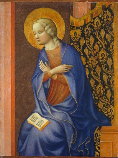 Jungfrun tillkännagav, c. 1430 (tempera på panel) av Tommaso Masolino da Panicale