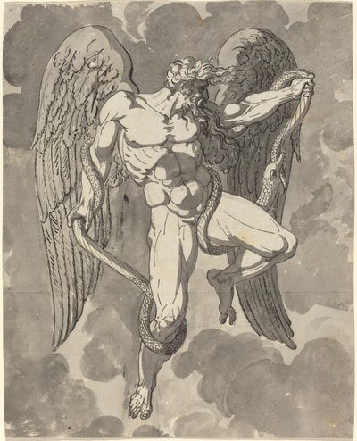Saturnus brottas med en orm av Tommaso Minardi