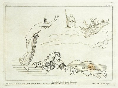 (2) Flaxman Iliaden 1793, graverad 1795, 185 x 251 mm av Tommaso Piroli