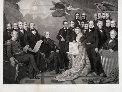 Union, c. 1861 (gravyr på vävt papper) av Tompkins Harrison (after) Matteson