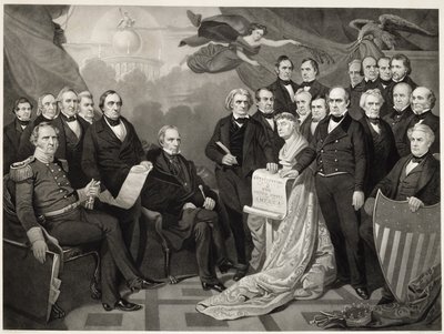 Union, 1852 (gravyr på vävt papper) av Tompkins Harrison after Matteson