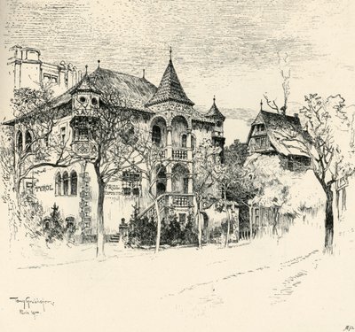 Chateau Tyrolen av Tony Grubhofer, 1900. av Tony Grubhofer