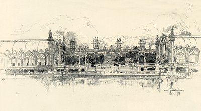 The Pavilions of Horticulture and Forestry av Tony Grubhofer, 1900. av Tony Grubhofer