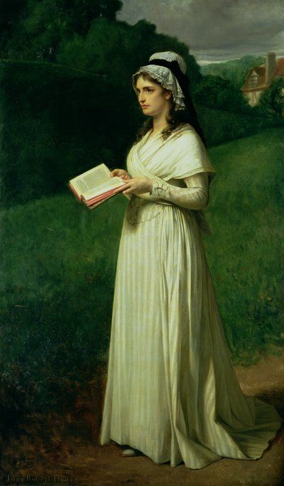 Porträtt av Charlotte Corday av Tony Robert Fleury