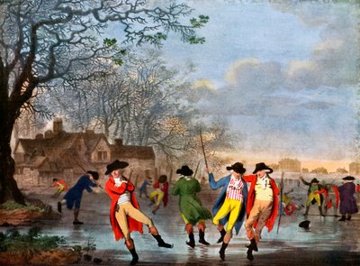 "Winter Amusement: A View in Hyde Park from the Moated House", sent 1700-tal, c1920 av Tookey