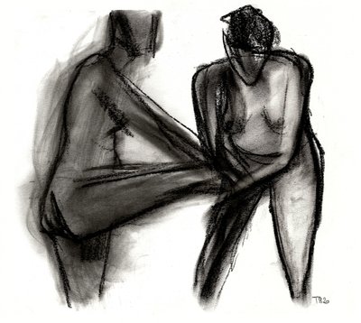 Uttrycksfulla nakenfigurer av Tore Bahnson