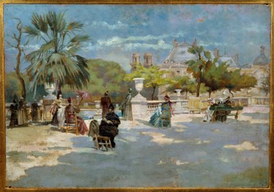Landskap av Midi-målningen av Torello Ancillotti (1843-1899) 1800-talets Florens museum för modern konst av Torello Ancillotti