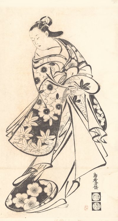 Artighet, ca. 1712, ca. 1712. av Torii Kiyomasu I