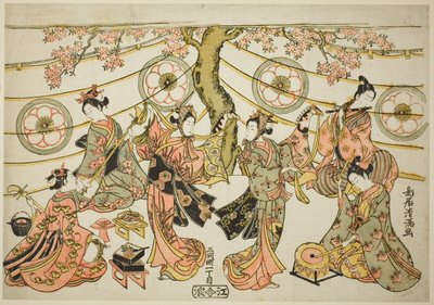 Harugoma-dansen av Torii Kiyomitsu I