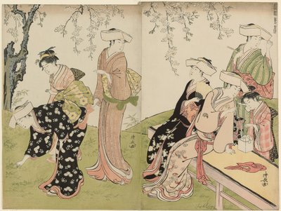 An Outing in Spring, från serien A Brocade of Eastern Manners (Fuzoku azuma no nishiki) av Torii Kiyonaga