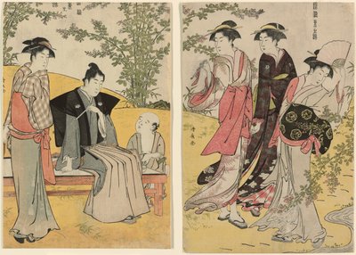 En utflykt på Hagidera, från serien "A Brocade of Eastern Manners (Fuzoku Azuma no nishiki)" av Torii Kiyonaga
