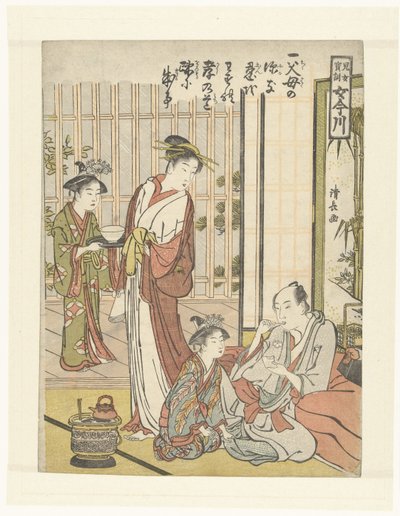 Den sjätte föreskriften Onna imagawa, dyrbara föreskrifter för unga flickor (serietitel) Jijo hokun, Onna imagawa (serietitel) av Torii Kiyonaga