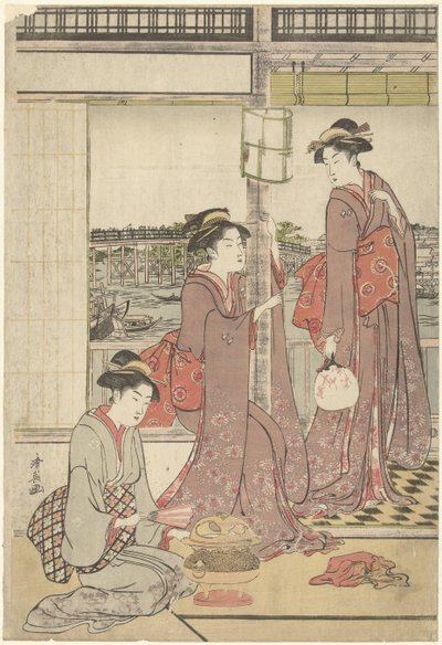 månfest av Torii Kiyonaga