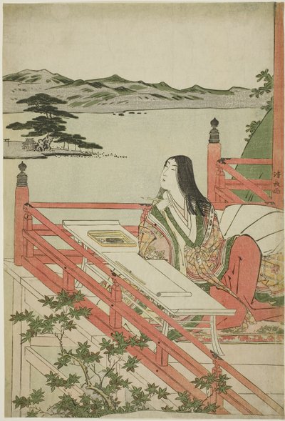 Murasaki Shikibu, 1779-1789 av Torii Kiyonaga