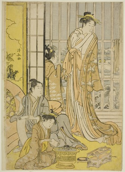 Snowy Morning in the Pleasure Quarters (Seiro yuki no ashita) av Torii Kiyonaga