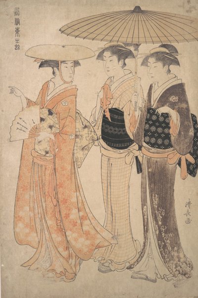 Promenaden. av Torii Kiyonaga