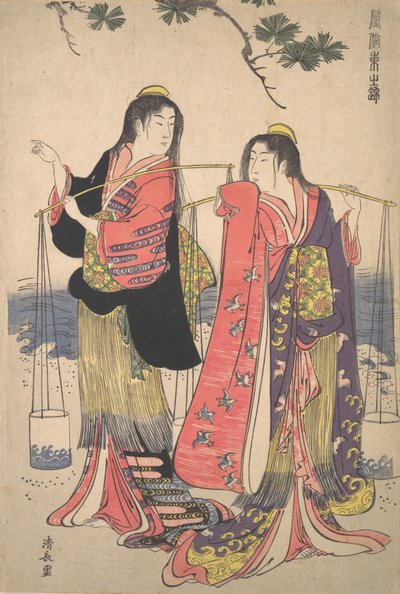 te Skillnad lt Maeda s Muru Shark Idea d Matsukaze, va? 1786. av Torii Kiyonaga