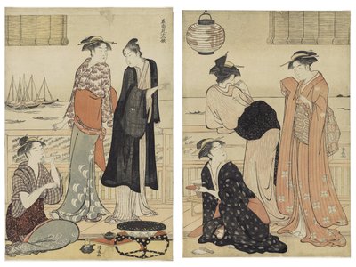 Den sjätte månaden, från serien Tolv månader i söder av Torii Kiyonaga