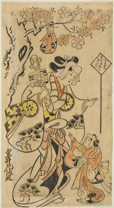 Skådespelaren Iwai Sagenta I av Torii Kiyonobu I