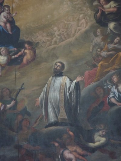 Saint Francis Xavier (detalj från en altarmålning) av Torriani