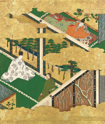 Ekträdet Kashiwagi, sent 1500-tidigt 1600-tal. av Tosa Mitsuyoshi